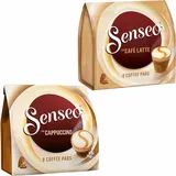 Senseo KAFFEEPADS Cafe Latte Set, Milchkaffee, Milch Kaffee Pad, 2Sorten