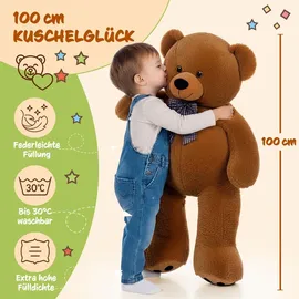 monzana Kuscheltier 101252, Teddy, ab 0 Jahre, 100 cm