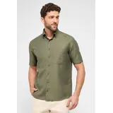 Eterna COMFORT FIT Linen Shirt in khaki unifarben, khaki, 40