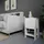 Decortie Nachtschrank Ema 30 x 30 x 55 cm Weiß