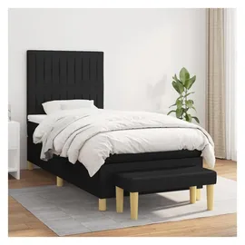vidaXL Boxspringbett 100 x 200 cm Schwarz