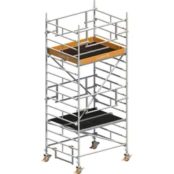 Layher Rollgerüst Uni Kompakt P2 Safety Plus mit Doppelgeländer 5,20m AH