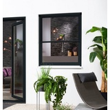 hecht International Insektenschutz-Fensterrahmen »SMART«, 80x160 cm, kürzbar grau