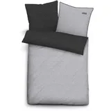 Bettwäsche MELANGE Jersey (BL 135x200 cm) - silber - BL 135x200 cm