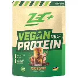 Zec+ Nutrition Vegan Rice Protein Iced Coffee Pulver 750 g