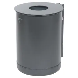 RENNER Abfallbehälter 50 l ungelocht 7039-20PB+7039- , pulverbeschichtet, RAL 5013 kobaltblau