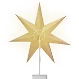 CASARIA Weihnachtsstern mit Ständer Beleuchtet 60 cm