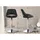 deluke Barhocker Schwarz Metall, 47x85x48 cm, Esszimmer, Barmöbel, Barhocker