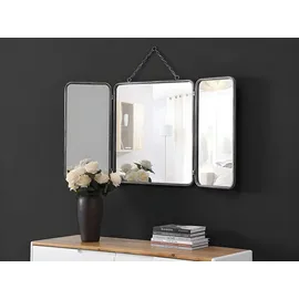 vente-unique Wandspiegel 60 x 112 cm Grau/Silber