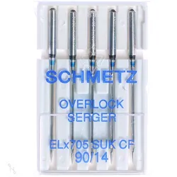 Schmetz Overlock-Nadeln ELx705 SUK CF 5er Packung Stärke 90