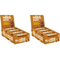 Nākd. Protein Erdnussbutter | Protein-Riegel | 7g Pflanzliches Protein | 100% Natürliche Zutaten | Ohne Zuckerzusatz | Vegan | 16 x 45g | 720g (Packung mit 2)