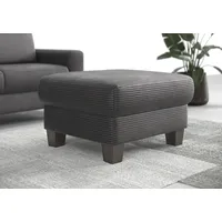 Home Affaire Polsterhocker Summer Cord 77 x 48 x 67 cm Grau