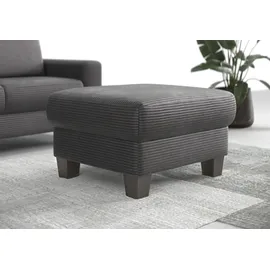 Home Affaire Polsterhocker Summer Cord 77 x 48 x 67 cm Grau