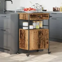 VidaXL Küchentrolley Alt Holz 56x43x89,5 cm Hergestelltes Holz