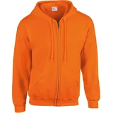Gildan Heavy Blend Kapuzensweatjacke Herren Safety Orange XXL
