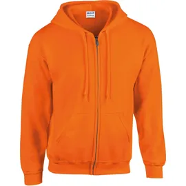 Gildan Heavy Blend Kapuzensweatjacke Herren Safety Orange XXL