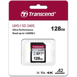 Transcend SDXC 340S 128GB Class 10 UHS-I U3 A2 V30