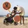 lionelo Mika Plus 2-in-1 Buggy 0-48 Monate (22kg), XXL-Verdeck mit UPF50+, 3-stufige Verstellung des Elterngriffs - Brown Rust - Braun