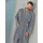 CAWÖ Bademäntel Herren Kimono Velours Qualität«, Baumwolle blau