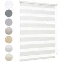 Sekey Doppelrollo 75 x 100 cm Leinen/weiß