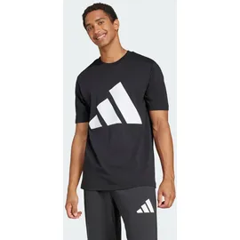 adidas Essentials Big Logo Kurzarm-T-Shirt Black / White 2XL