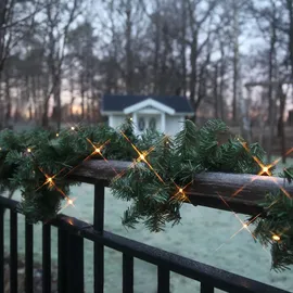 Star Trading LED Lichterkette Tannengirlande 2,5 m Grün