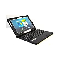 MQ für Galaxy Tab 2 10.1 und Tab 10.1 - Bluetooth Tastatur Tasche mit Multifunktions-Touchpad | Hülle mit Bluetooth Tastatur für Galaxy Tab 2 10.1 P5100, P5110, Galaxy Tab 10.1 P7500, P7501, P7510