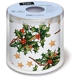 Toilettenpapier Rolle bedruckt Holly all over - Mistelzweig