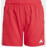 adidas 3 Stripes Badeshorts Rot/Weiß 152