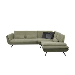 Kollektion Kraft Ecksofa   Luca ¦ grün ¦ Maße (cm): B: 314 H: 88 T: 244