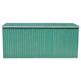 vidaXL Geräteschuppen 3,78 x 2,45 m grün