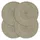 vidaXL Tischsets 4 Stk. Grau 38 cm Rund Jute
