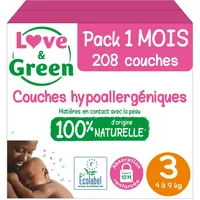 Love & Green Ökologische Windeln 4-9 kg 3 x 52 Stück