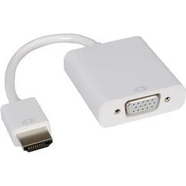 Roline HDMI-VGA Adapterkabel HDMI ST / VGA BU 0,15 m Weiß