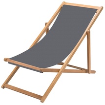 Wohnwohl WOHNWOHL® Holz-Liegestuhl • Klappbar Klappliegestuhl • Sonnenliege • Strandstuhl • Liegesessel