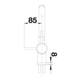 Blanco Linus-S Hochdruck chrom