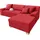 DOMO collection Ecksofa DOMO COLLECTION "Turah incl. Zierkissen, moderne Steppung, auch in Leder", rot, B:239cm H:75cm T:82cm, Sofas, Ecksofa, wahlw. mit Bettfunktion, L-Form, B/T: 239/152cm, Unser Dauertiefpreis, Topseller