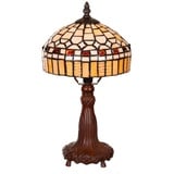 BIRENDY Stehlampe Tischlampe Tiffany Style Moaikmotiv Ti145 Motiv Lampe Dekorationslampe