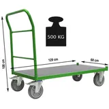 Baumarktplus Plattformwagen Profi XL Tragkraft 500 kg 119x59 cm Transportwagen Handwagen Paketwagen