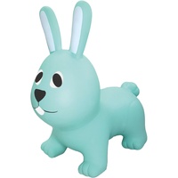 Gerardo's Toys Jumpy Hüpftier Hase Hellblau - Hüpftiere ab 1 Jahr und ab 2 Jahre - Aufblasbare Tiere Spielzeug Draussen oder Drinnen für Kleinkinder ab 12 Monaten