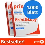 Druckerpapier Kopierpapier 1000 Blatt 2 x 500 A4 Premium Hochweiß CIE 160 Testsieger PEFC zertifiziert