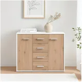 Hti-Living Kommode Nina mit 4 Schubladen 88 x 70 x 30 cm Weiß