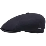 Stetson Reid 6 Panel Flatcap Herren Schirmmütze Herbst Winter Wolle Kaschmir dunkelblau 61 cm - 61