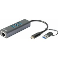 D-Link 2.5G Ethernet Adapter, RJ-45, USB-C 3.0/USB-A 3.0 [Stecker] (DUB-2315)