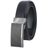 Lindenmann Gürtel Ledergürtel 1000323, schwarz, mit Koppelschnalle, Rindsleder, Länge 100 cm