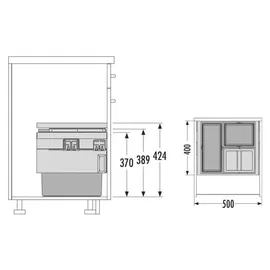 HAILO Cargo Synchro 44 l Dunkelgrau