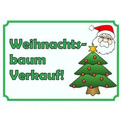 Verkaufsschild Schild Weihnachtsbaum A1 (594x841mm)