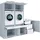 laundreezy Mehrzweckschrank-Set 236 x 200 x 68 cm Weiß