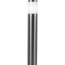 GLOBO Wegeleuchte H 80 cm 1x E27 Edelstahl, Silber