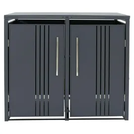 MCW Mülltonnenverkleidung MCW-Q76 116 x 132 x 89 cm anthrazit